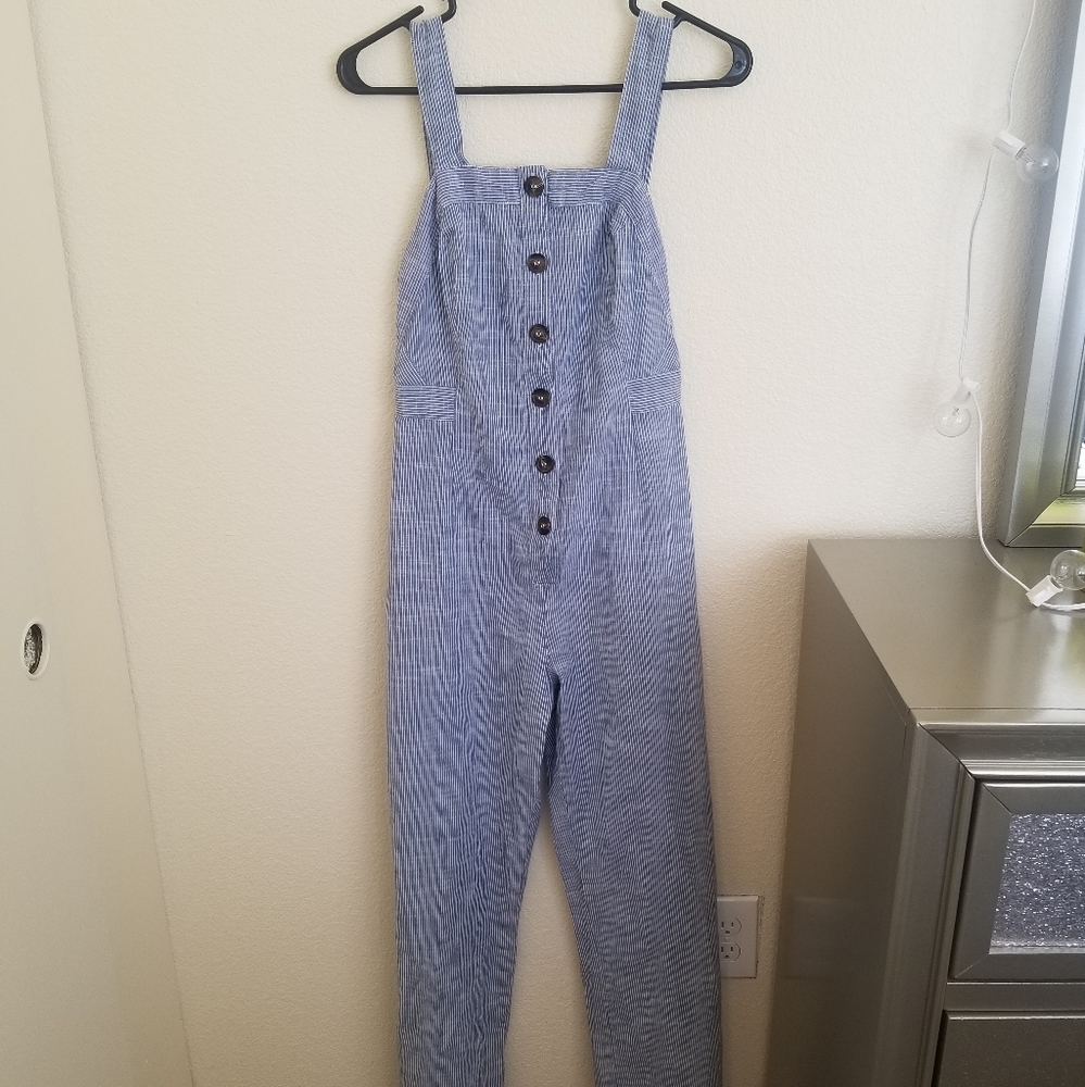 NWT Pinstripe Jumpsuit